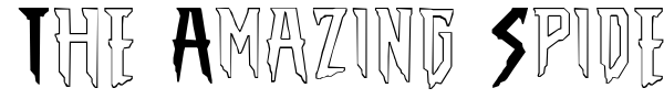 The Amazing Spider-Man font preview
